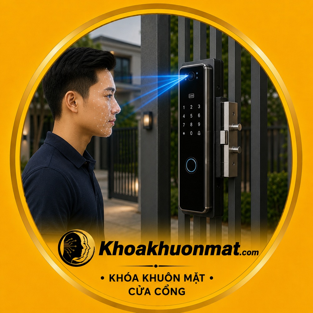 Khóa Khuôn Mặt Cửa Cổng