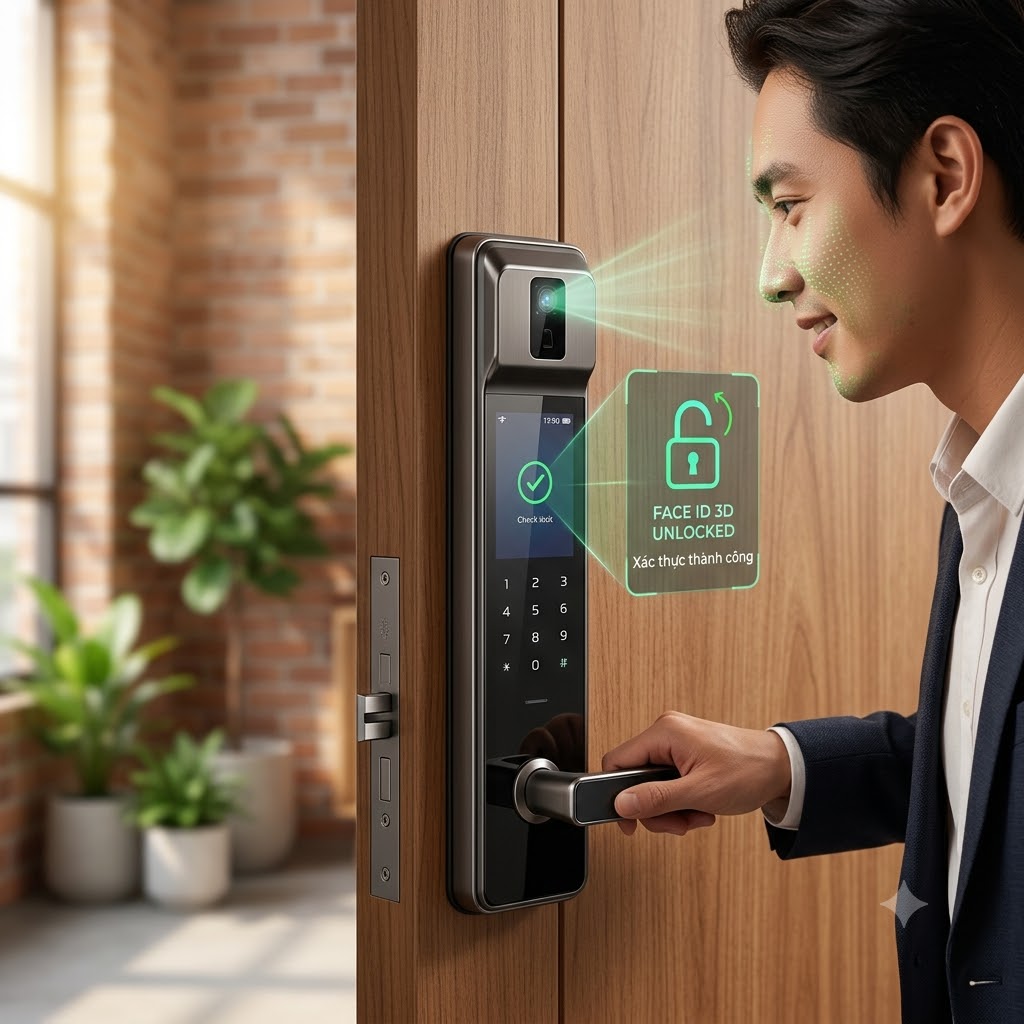 Kinh Nghiệm Chọn Mua Khóa Cửa Khuôn Mặt Kinh Nghiệm Chọn Mua Khóa Cửa Khuôn Mặt Chống Lừa Đảo 3D
