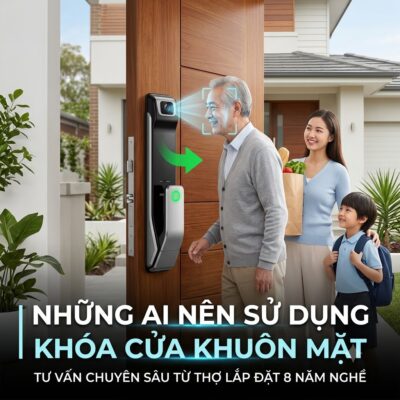 Những Ai Nên Sử Dụng Khóa Cửa Khuôn Mặt? Tư Vấn Từ Thợ Lắp